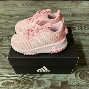 Girls pink adidas Racer 2.0